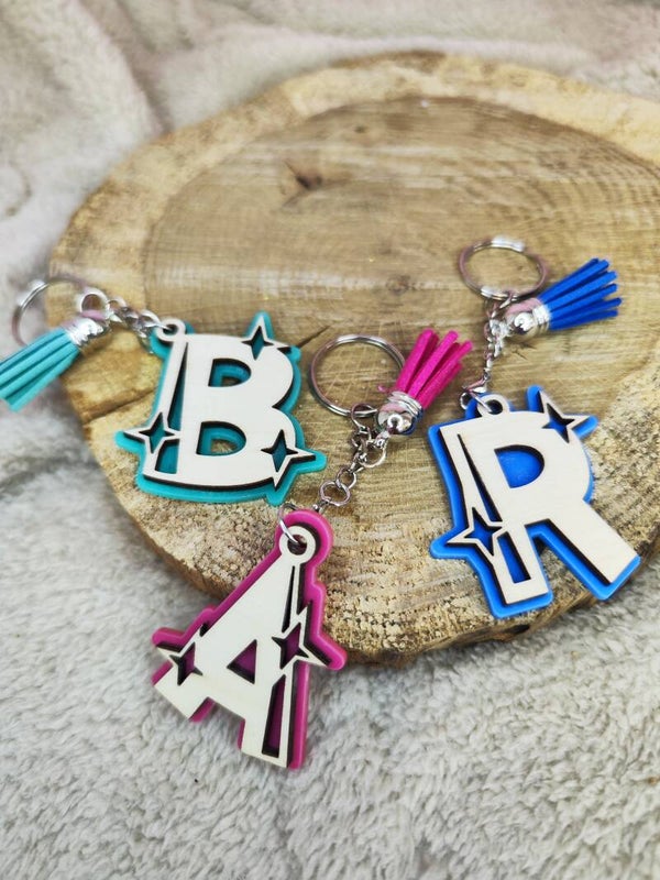 Porte clef Alphabet Etoile