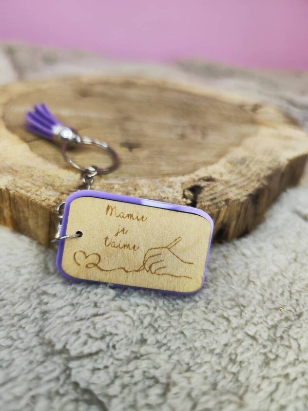 Porte clef  "Mamie Je t'aime"