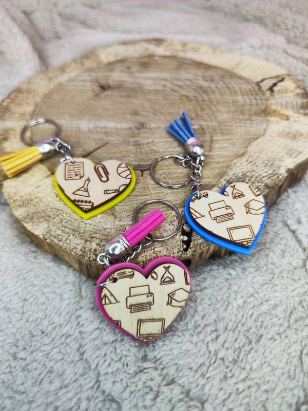 Porte clef cœur Ecolier