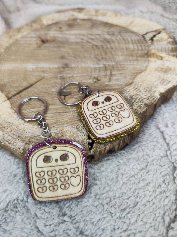 Porte clef Calculatrice Kawai