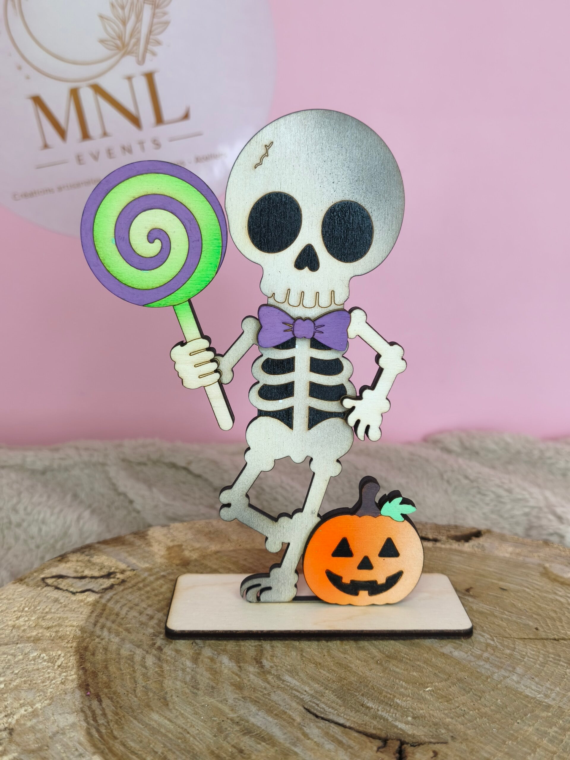 Squelette d'halloween à poser