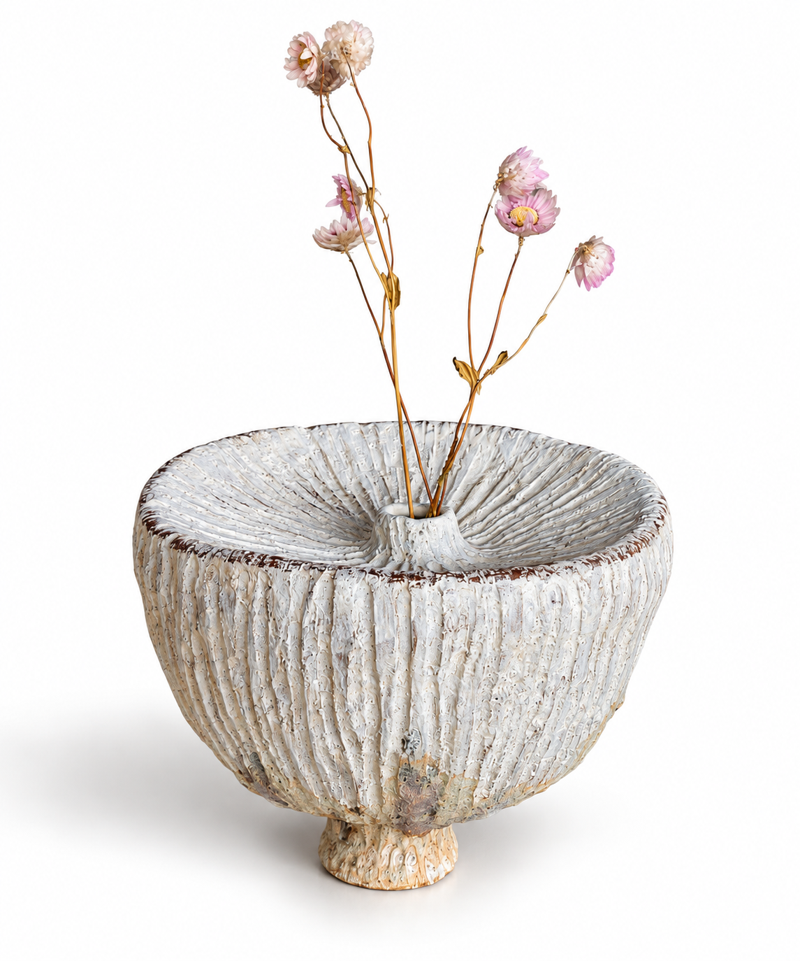 Sculpturale Vaas "Poppy Natural"