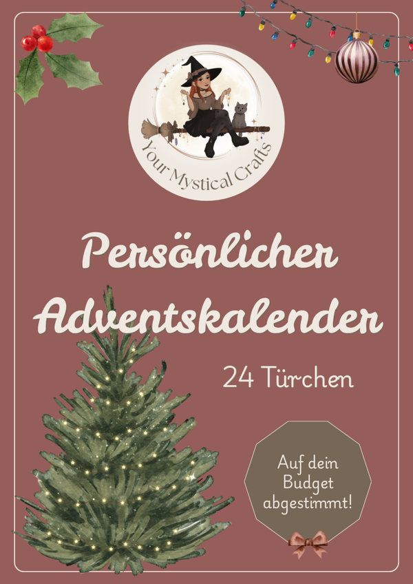 Persönlicher Adventskalender 24 Türchen