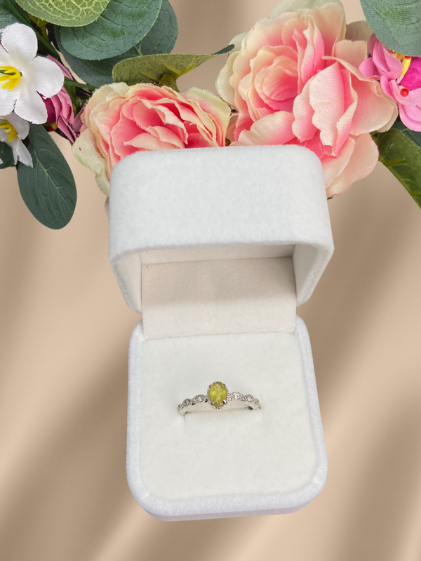 Grüne Turmalinring versch. Designs