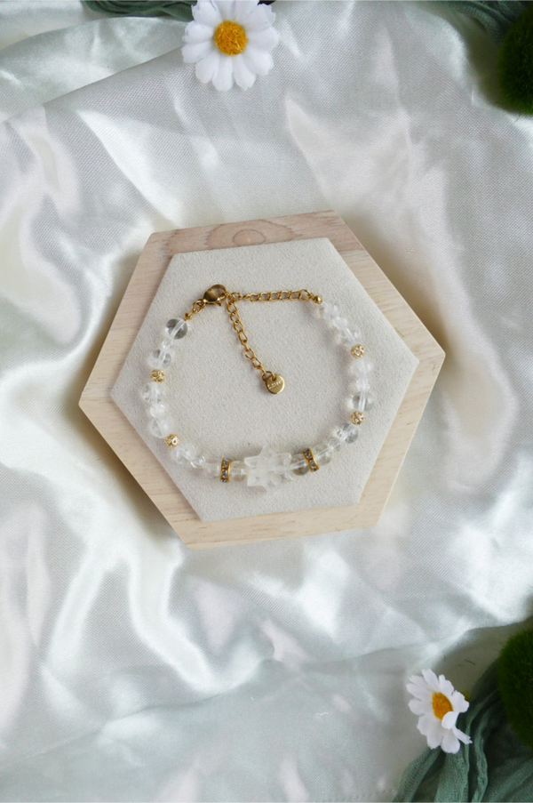 Bergkristall Schneeflocken Armband