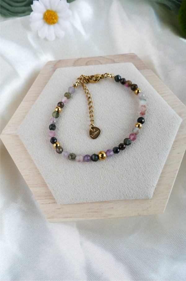 Buntes Turmalin Armband