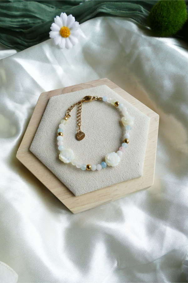 Pastelliges Rosen Armband