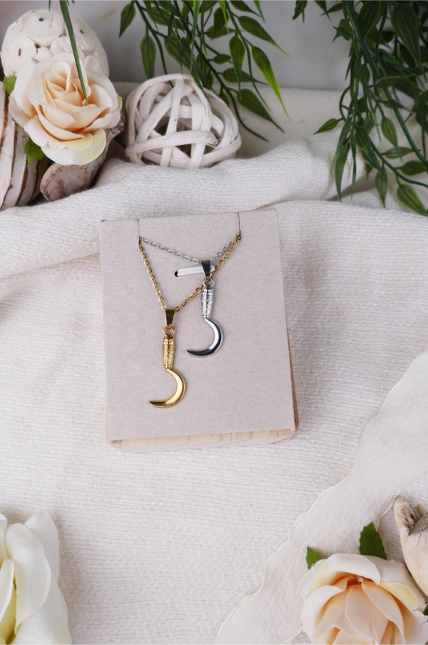 Sichel Kette gold/silber