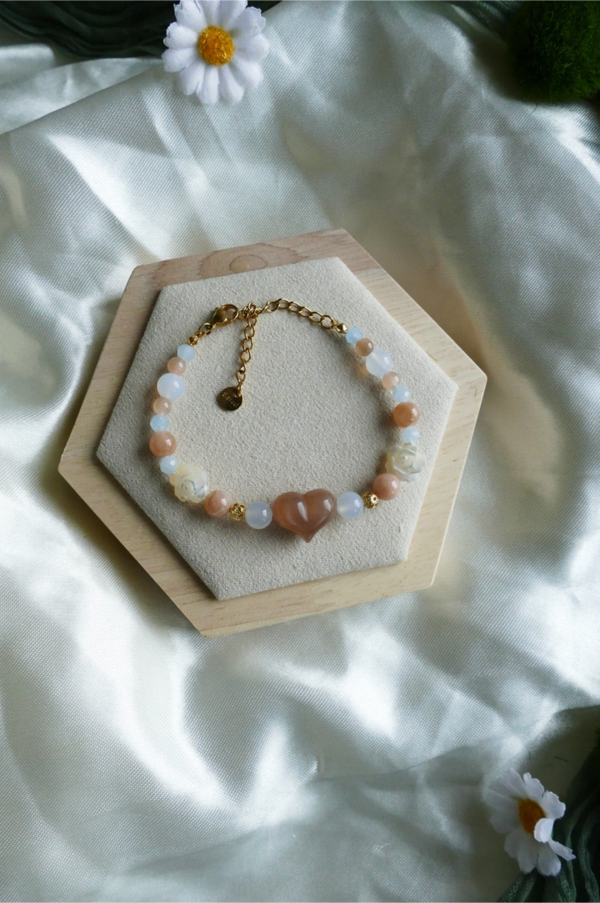 Sonnenstein x Aquamarin Armband