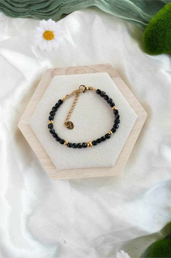 Schwarzes Turmalin Armband
