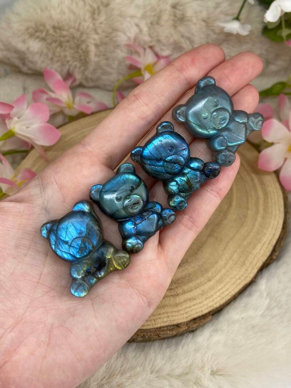 Labradorit Teddybär