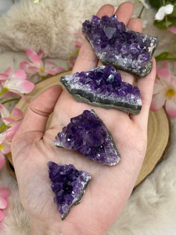 Amethyst Drusenstück Größe XS bis L
