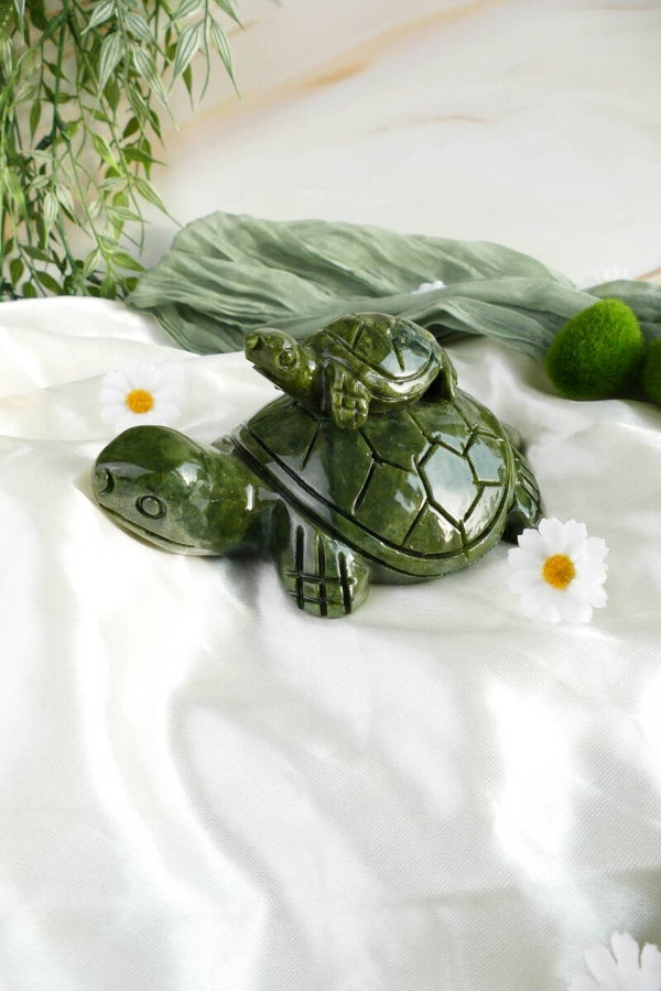 Grüne Jade Schildkröte XL