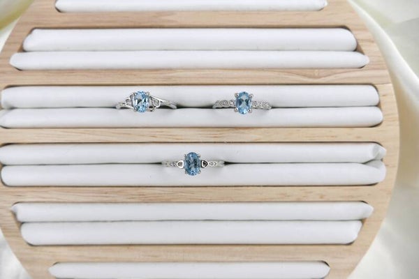 Blaue Topas Ringe