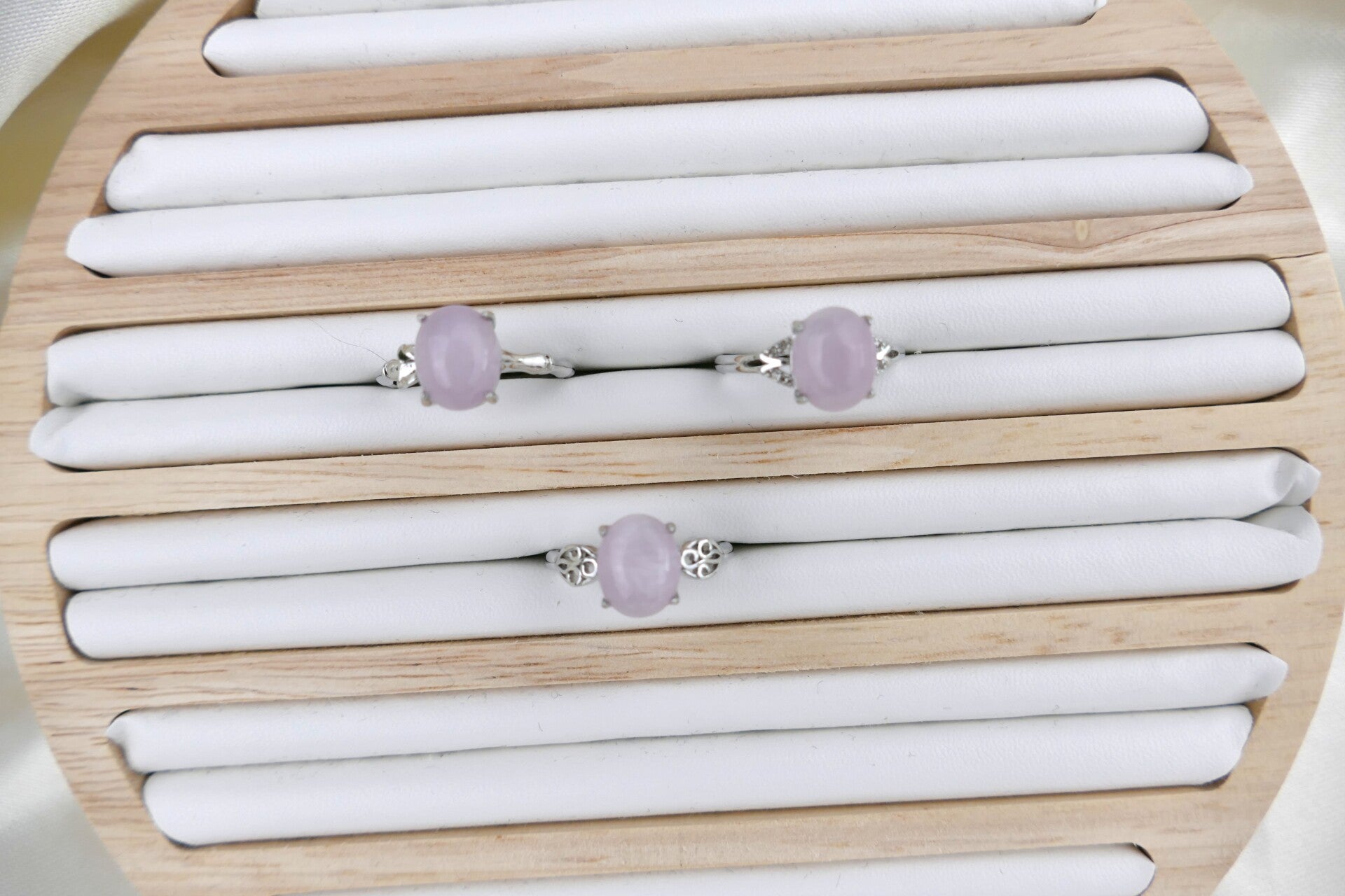 Kunzit Ringe