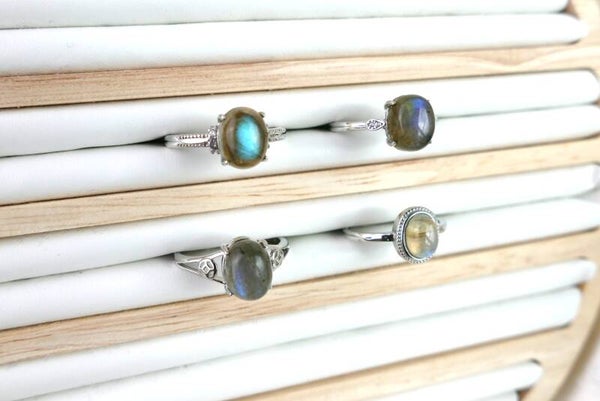 Labradorit Ringe