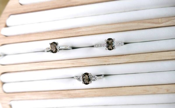 Rauchquarz Ringe