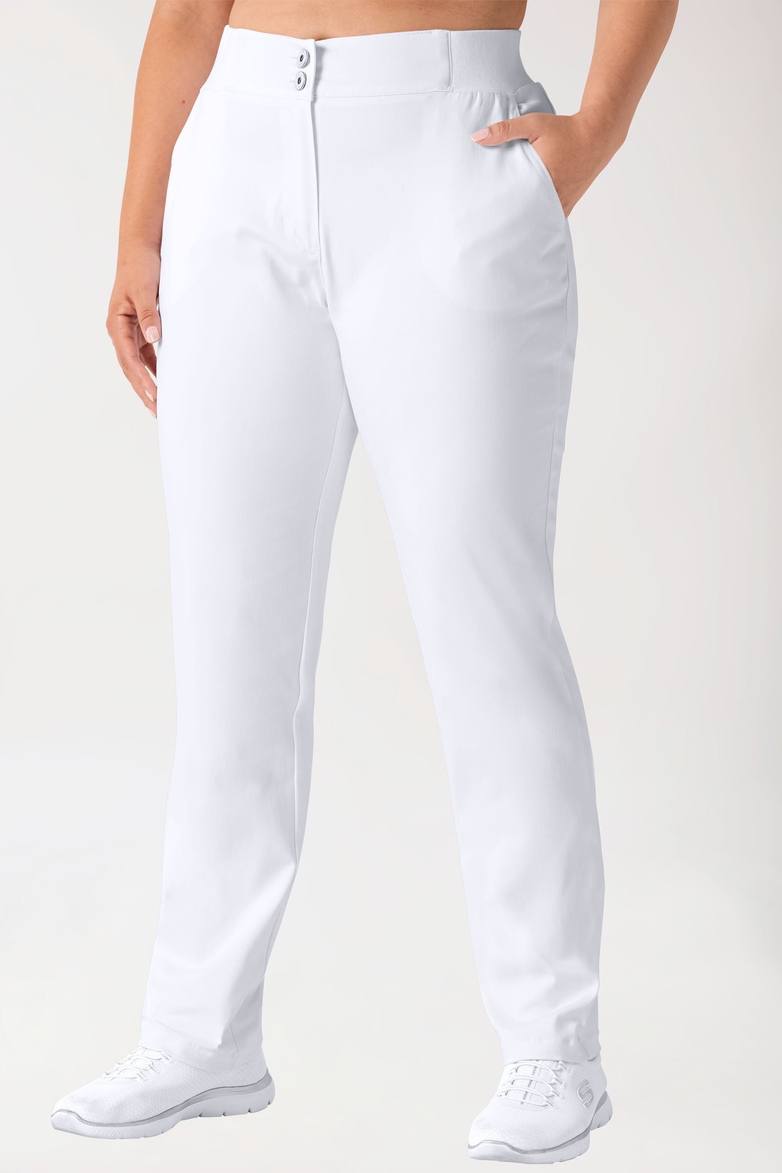 Donna: COMFY FLEX Pantaloni curvy - cintura parziale in maglia