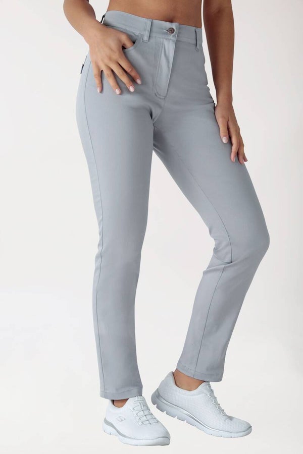 Donna: Pantaloni stretch 5 tasche - gamba dritta