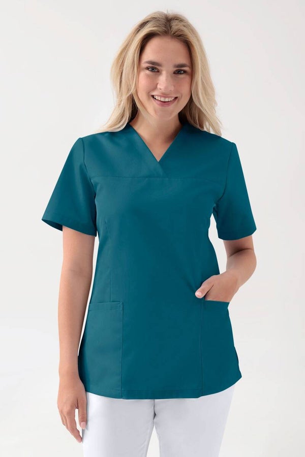 Donna: Tunica stretch - scollo a V - leggermente sciancrato