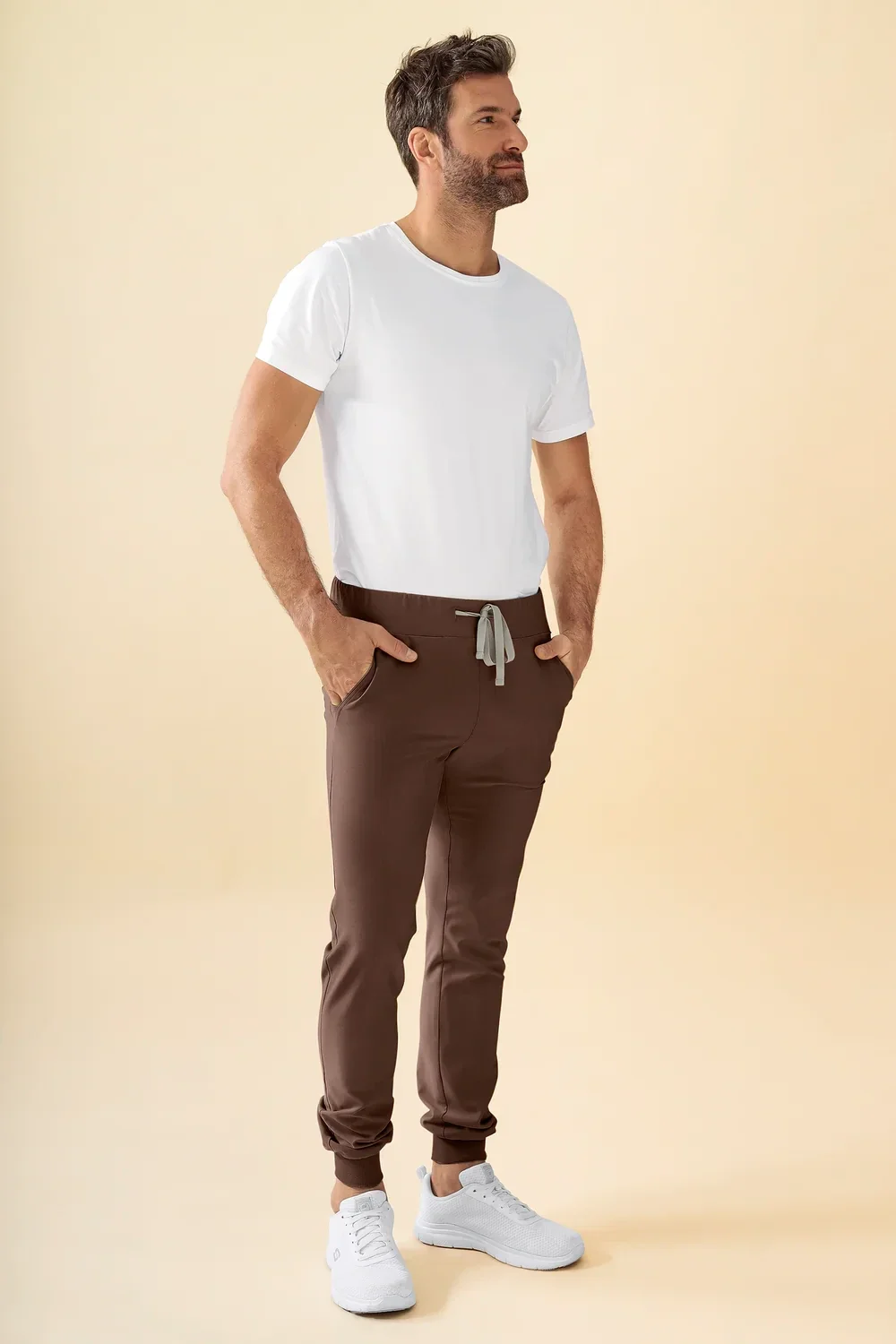 Uomo: KAERE Pantaloni - elasticizzati in vita - orlo con bordo in maglia