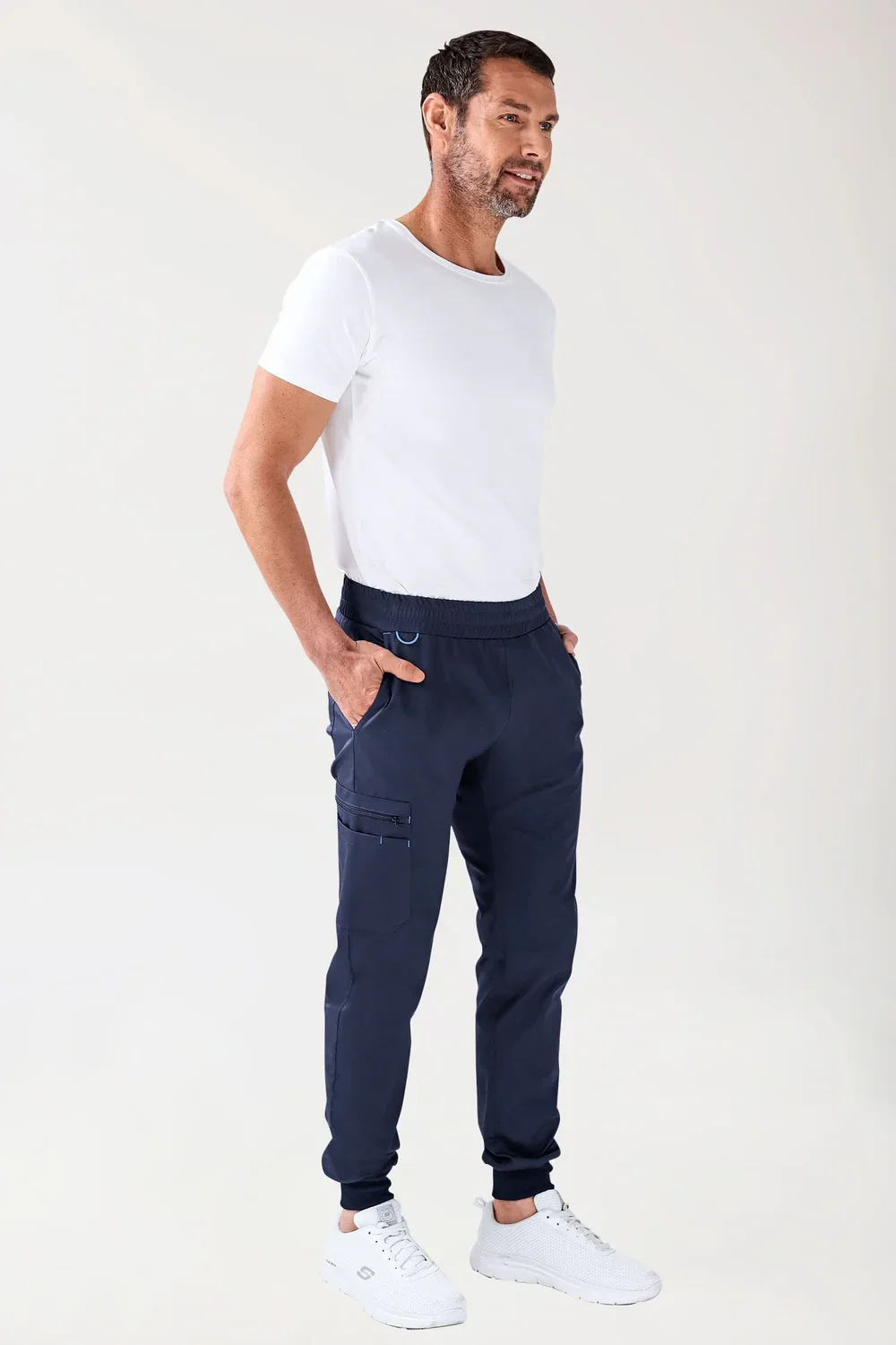 Uomo: CLINIC STRETCH Pantaloni - orlo con bordino in maglia