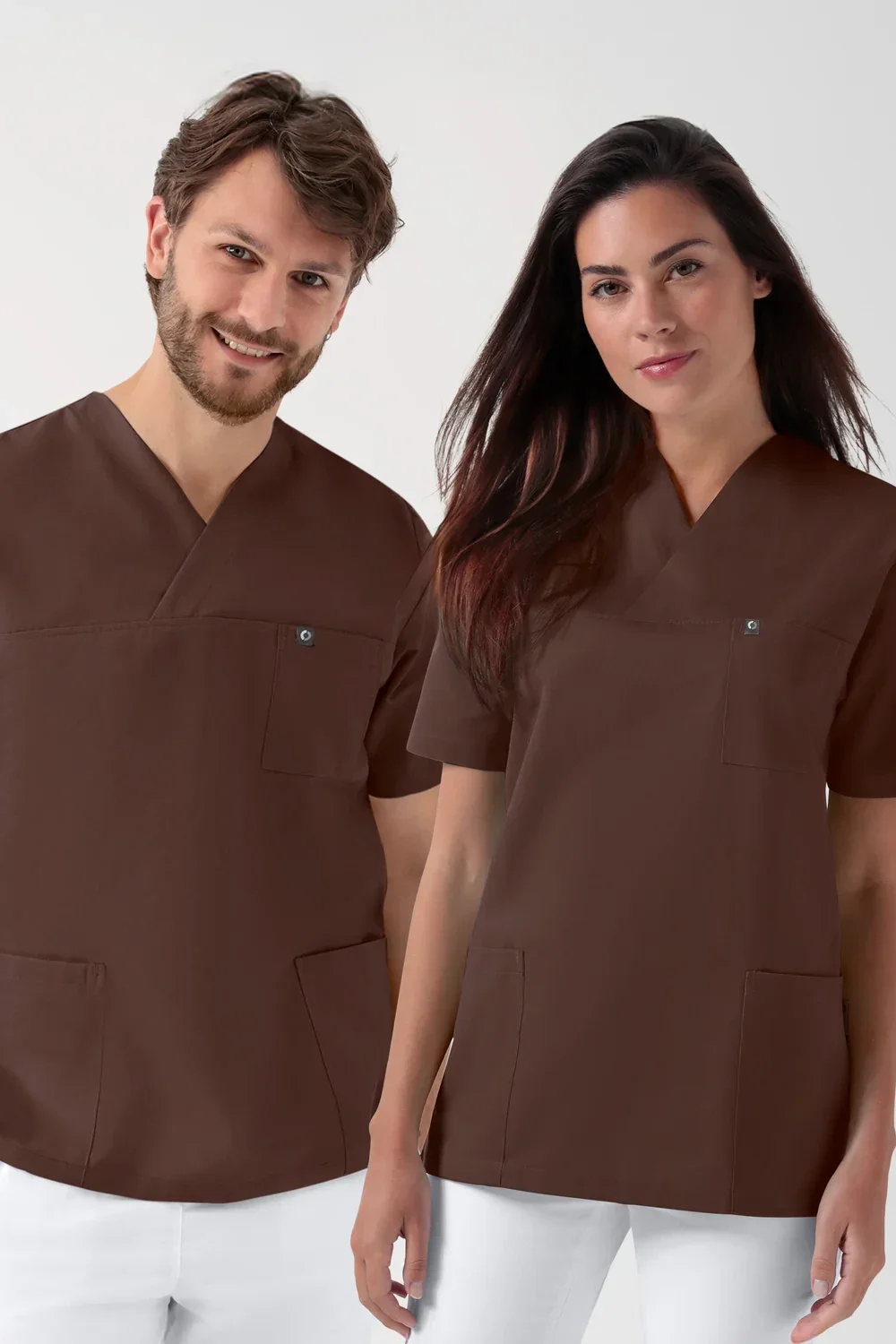 Unisex: GREEN Tunica elasticizzata - scollo a V