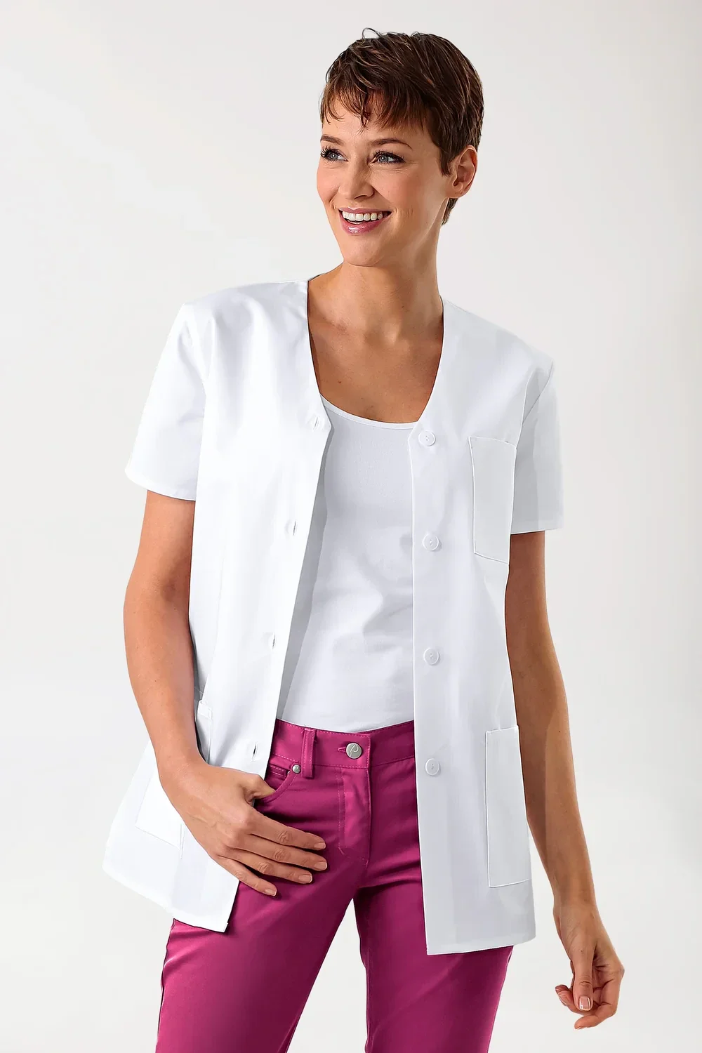 Donna: BEAUTY Casacca abbottonata - scollo a V