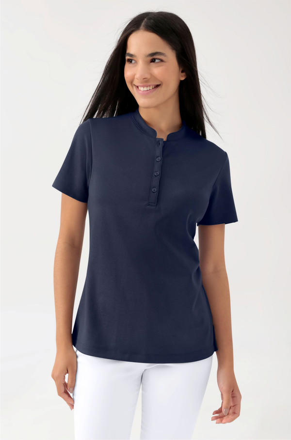 Donna: COMFY FLEX Polo elasticizzata - collo alto