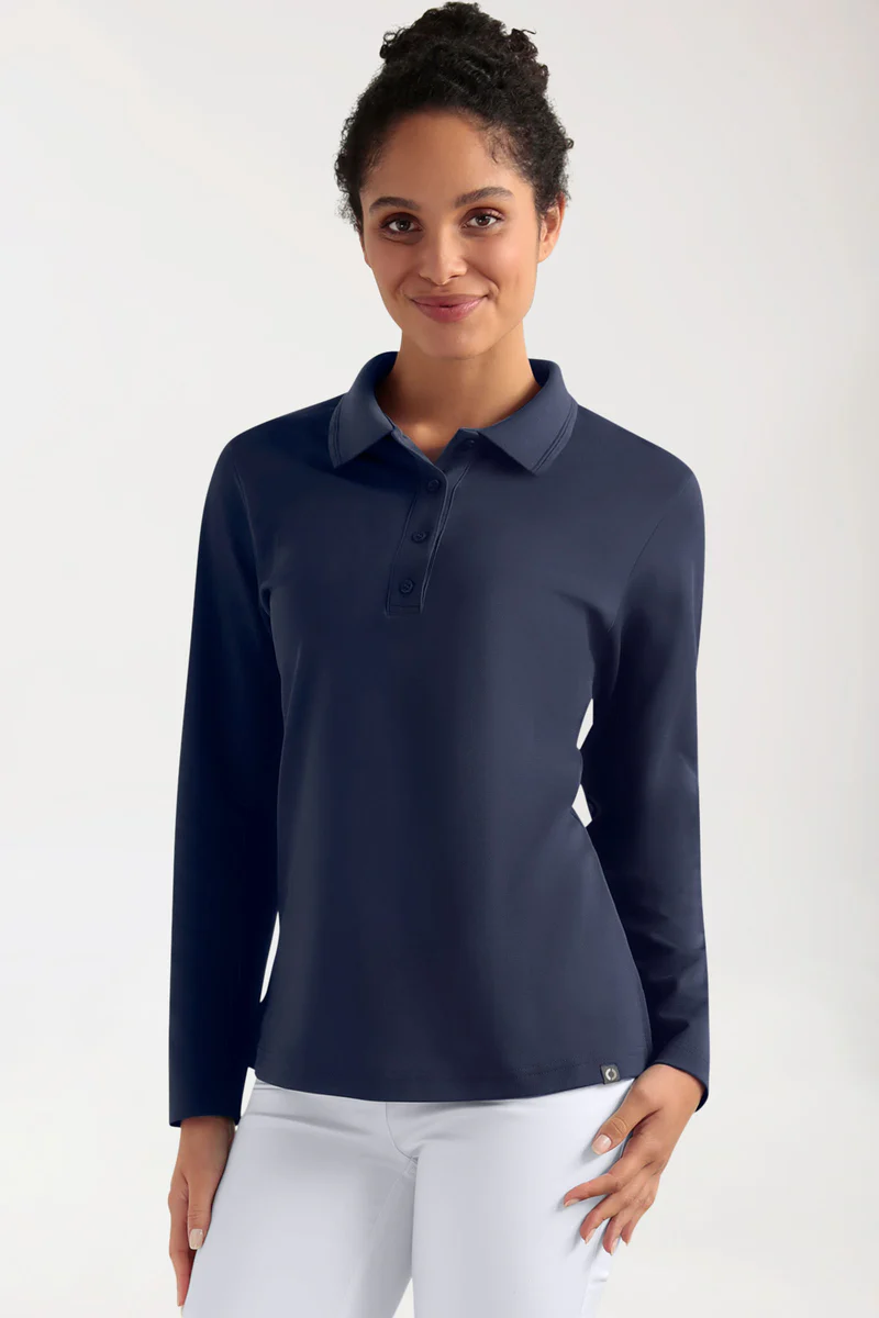 Donna: COMFY FLEX Polo elasticizzata a maniche lunghe