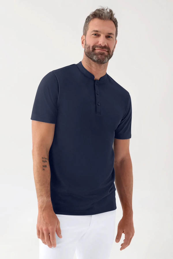 Uomo: COMFY FLEX T-shirt elasticizzata - collo alto