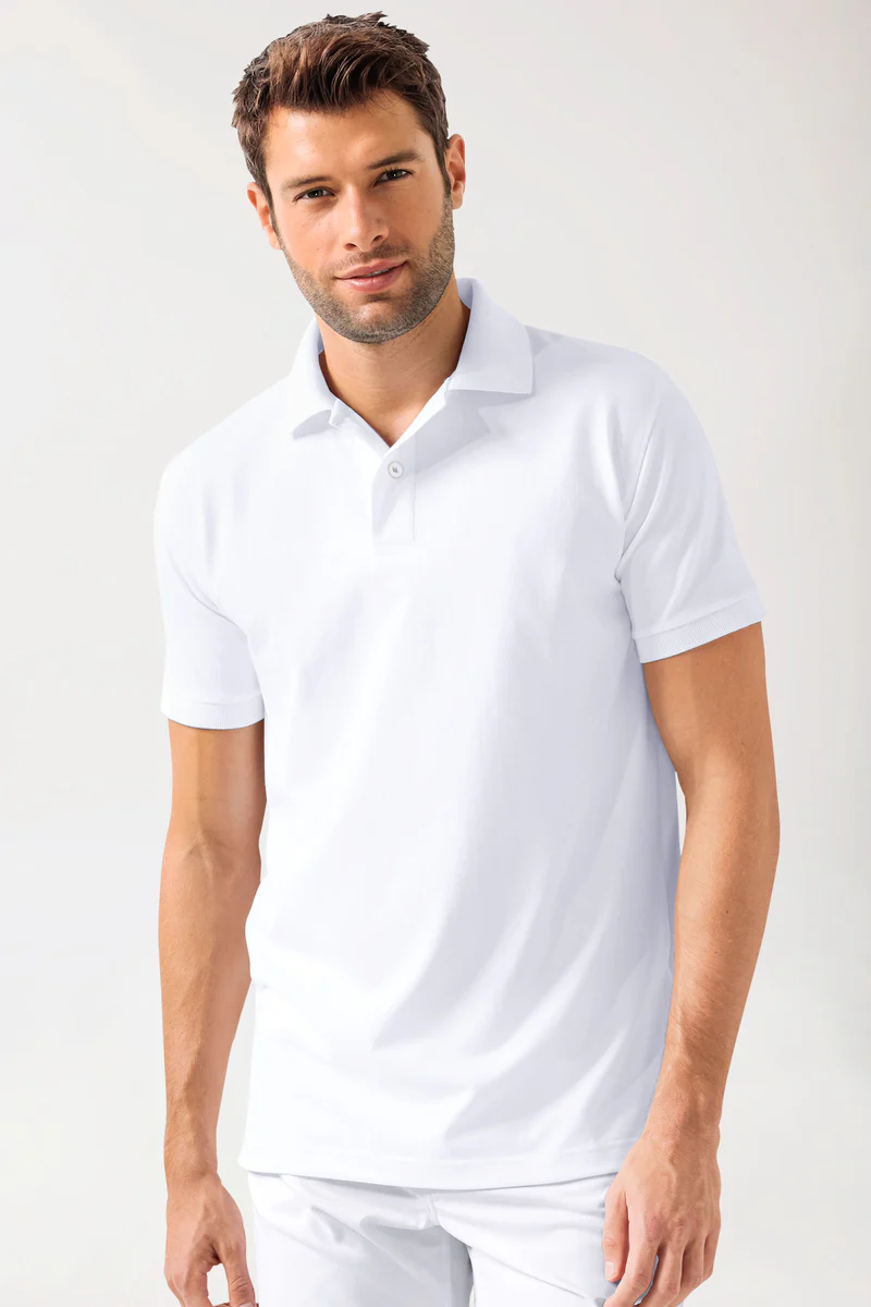 Uomo: T-shirt elasticizzata - collo a polo