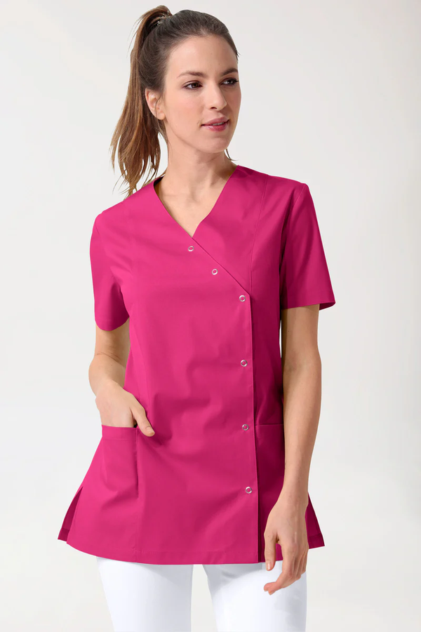 Donna: Casacca elasticizzata - abbottonata - scollo a V