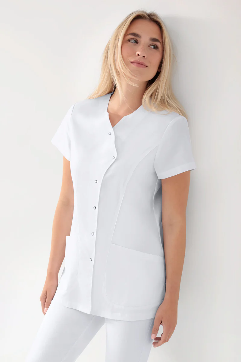 Donna: GREEN Casacca elasticizzata - abbottonatura asimmetrica