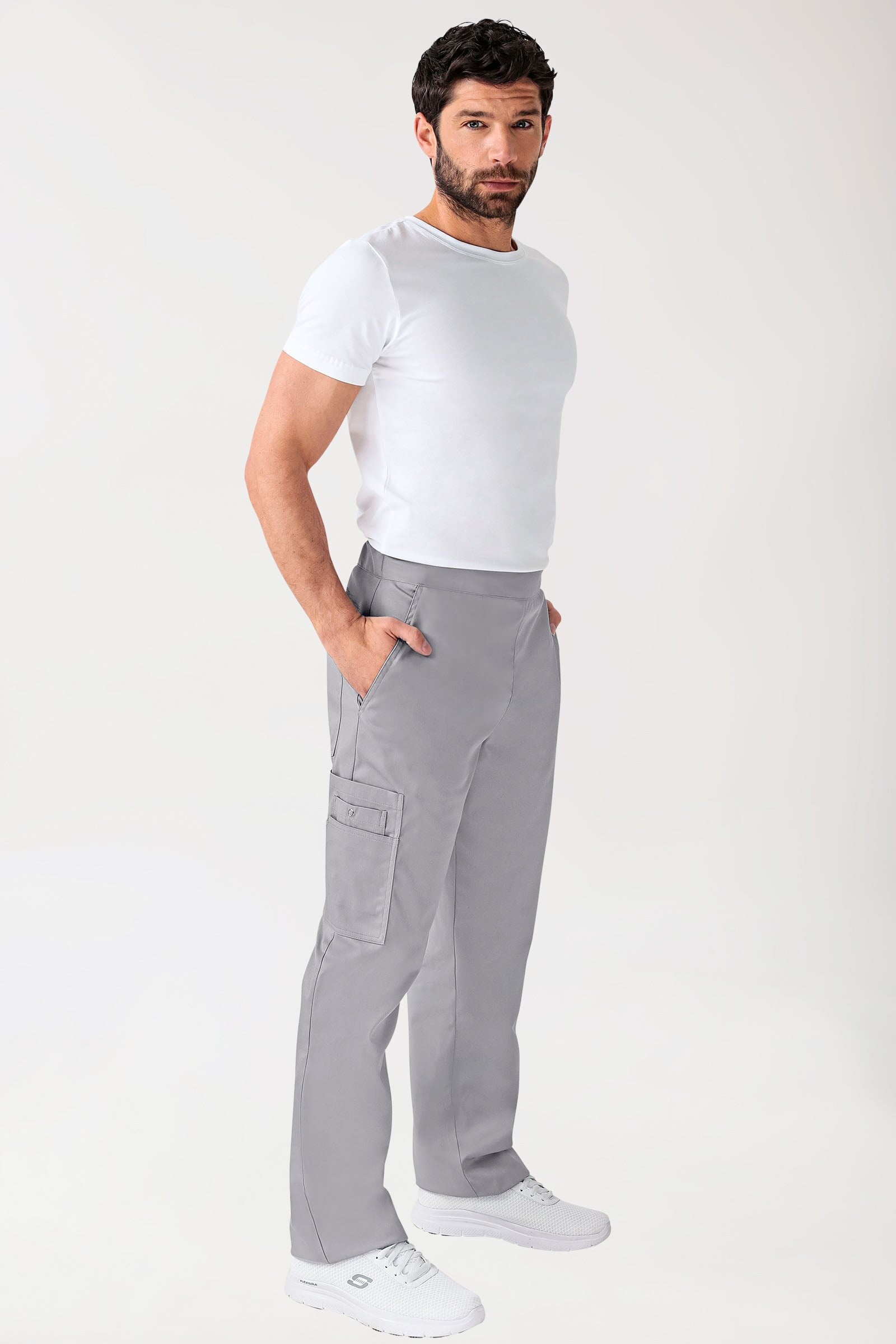 Unisex: CLINIC STRETCH Pantaloni - con tasca sulla gamba - taglia corta