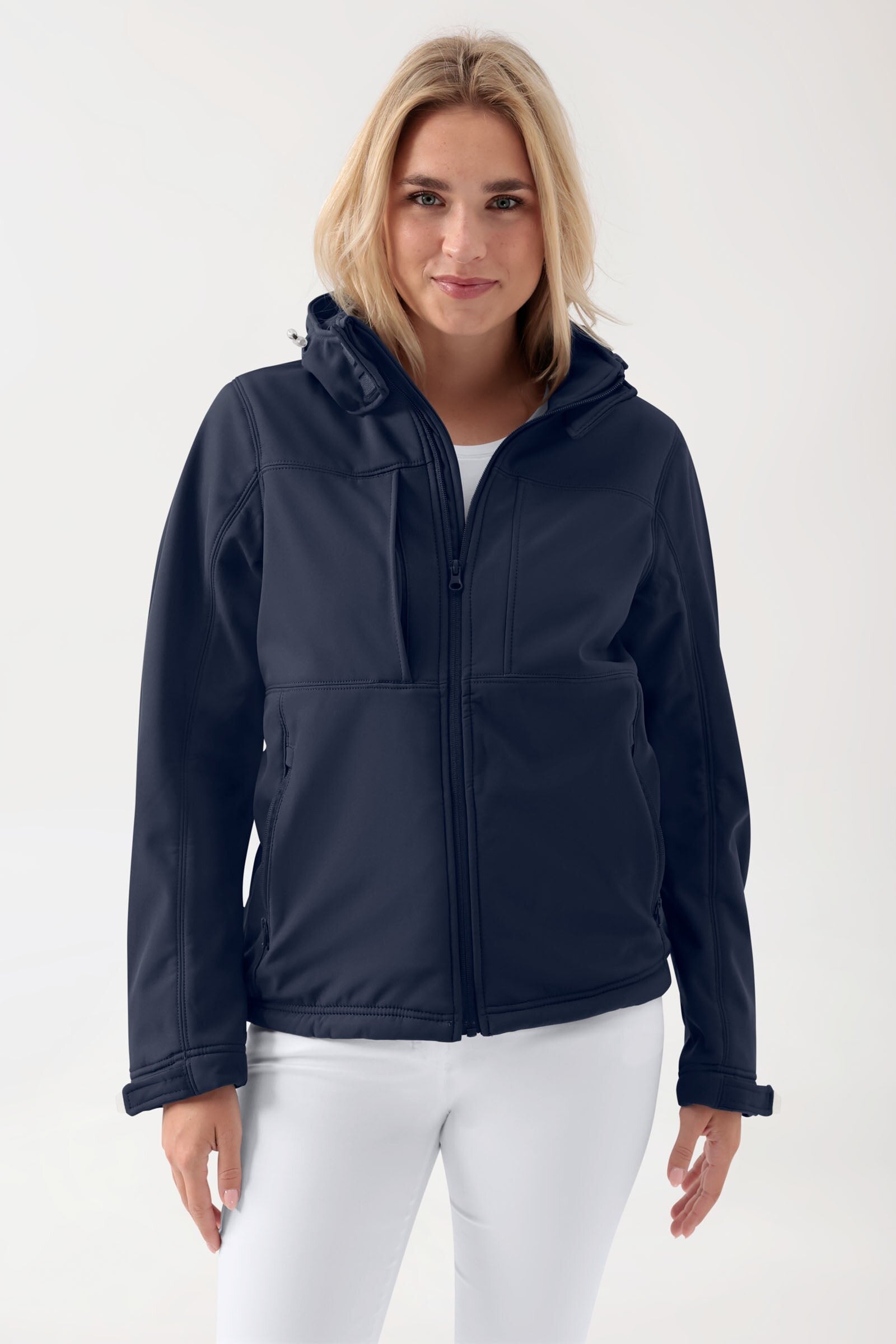 Unisex: Giacca softshell - cappuccio staccabile