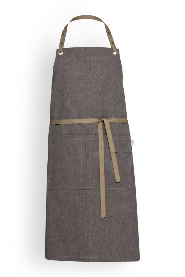 Unisex: Grembiule con pettorina - occhielli metallici - mod. 134249