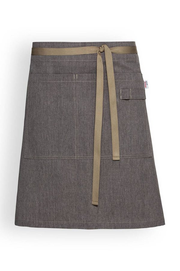 Unisex: Grembiule corto - occhielli metallici - mod. 134252