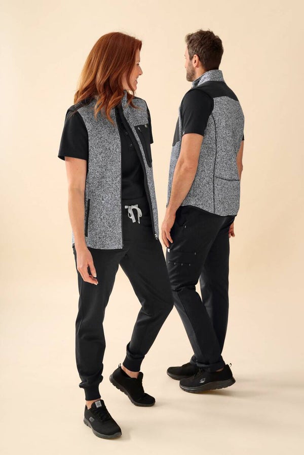 Unisex: KAERE Gilet in pile - collo alla coreana
