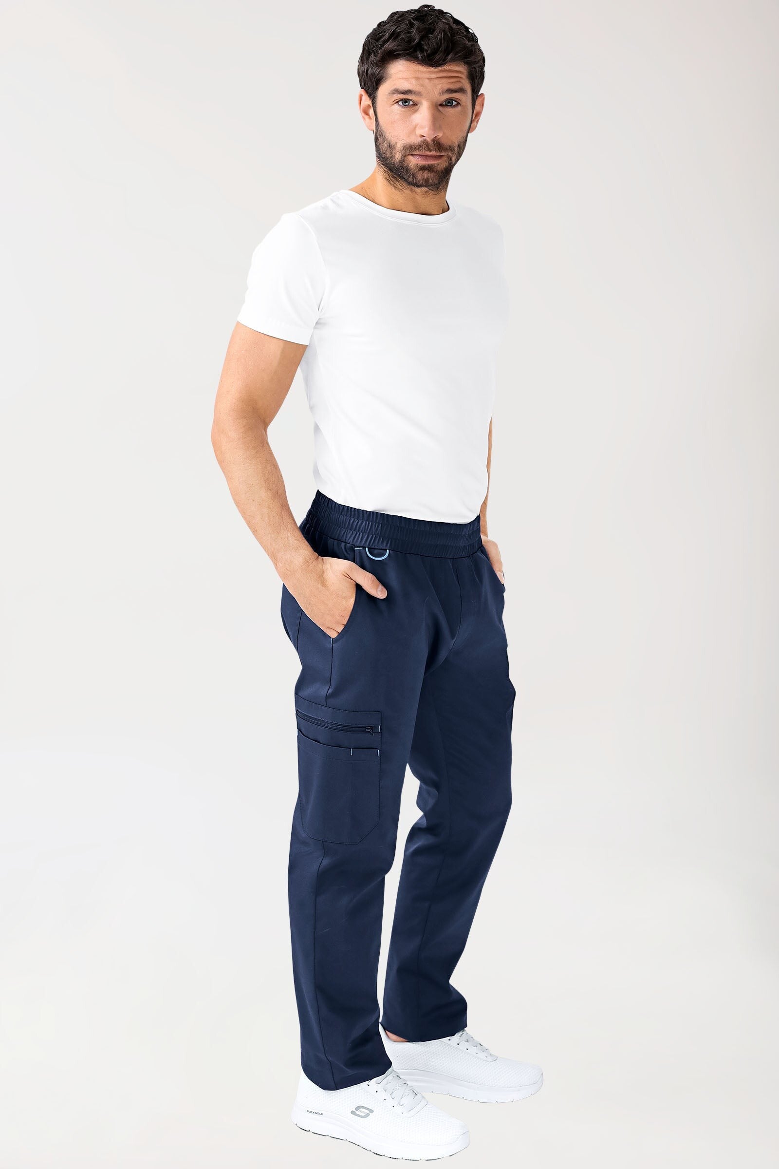 Uomo: CLINIC STRETCH Pantaloni - orlo dritto - taglia corta