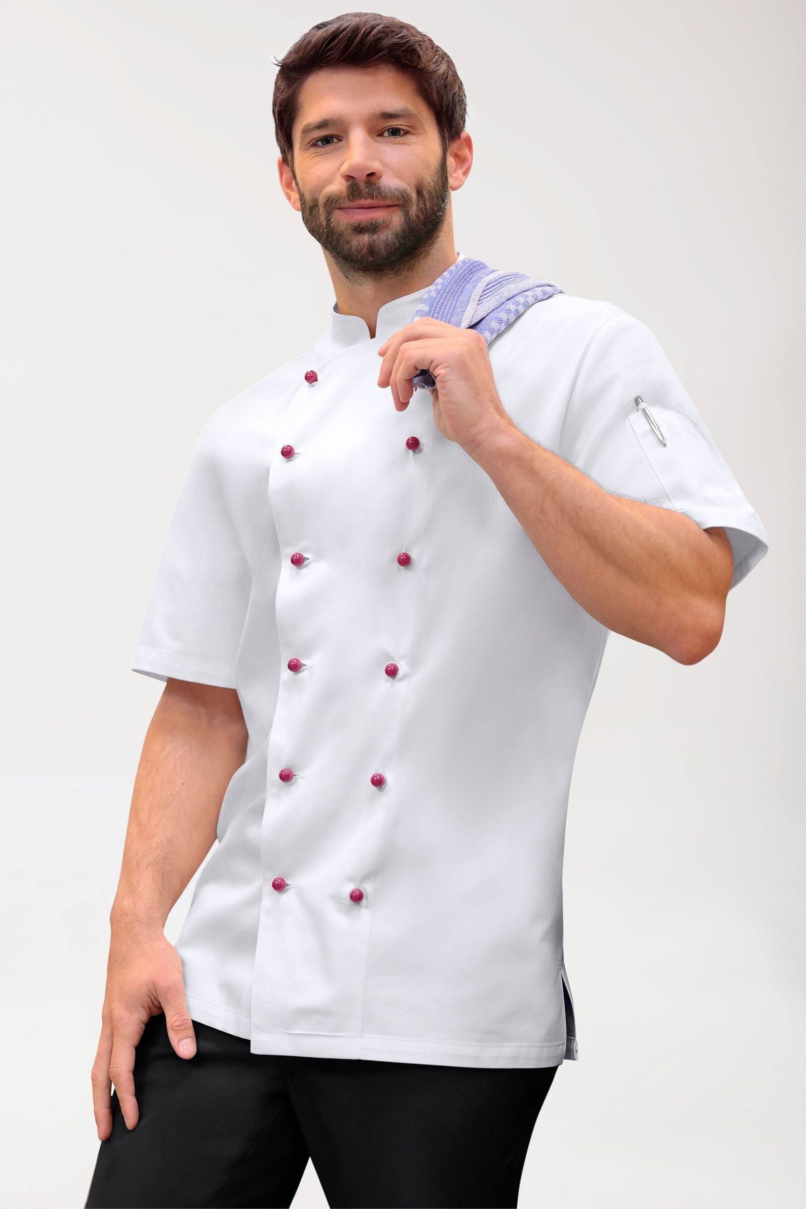 Uomo: GASTRO Giacca da cuoco - maniche corte - mod. 140106