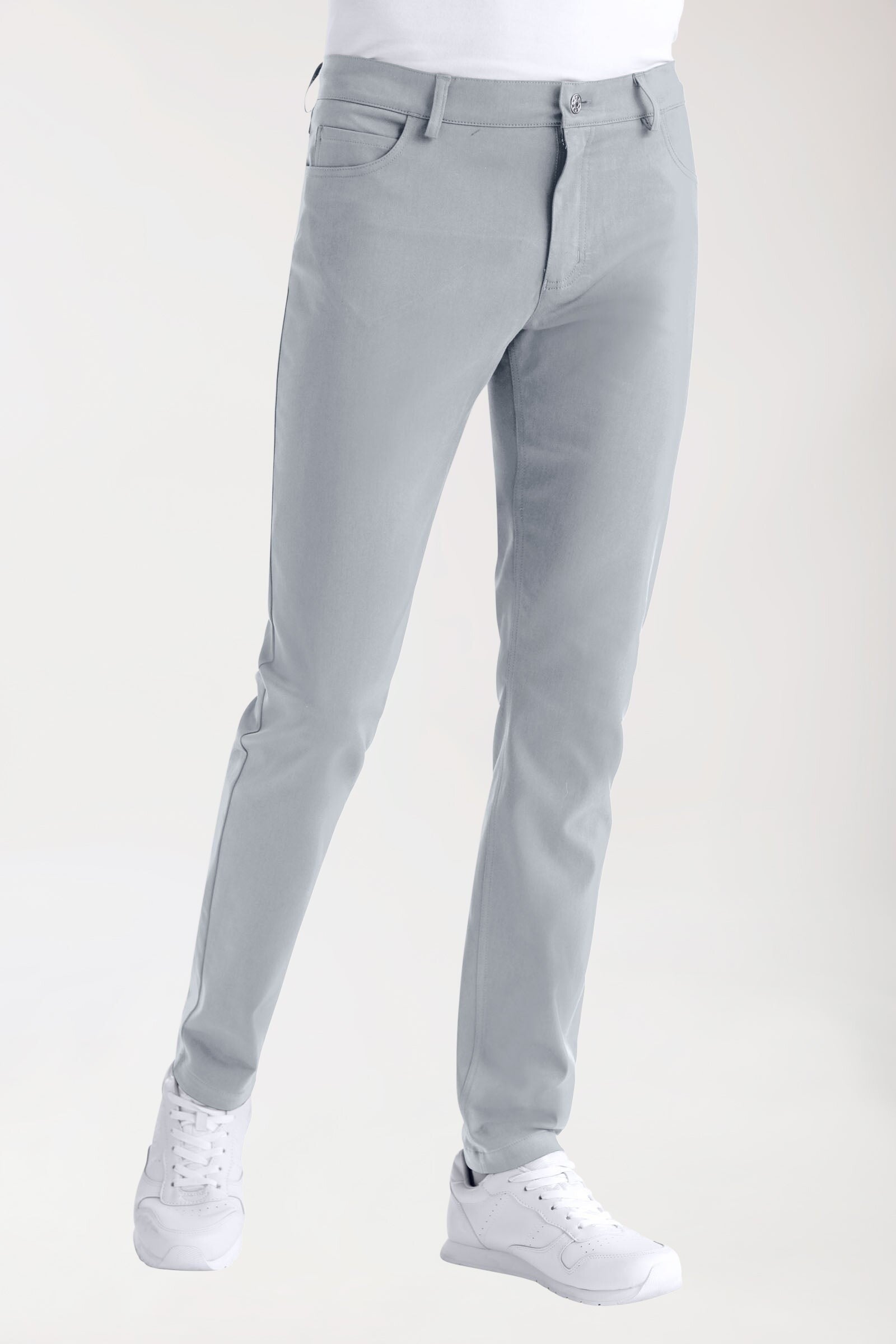 Uomo: Pantaloni stretch 5 tasche - gamba sottile