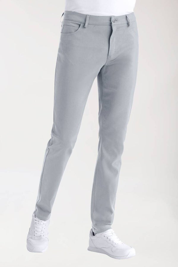 Uomo: Pantaloni stretch 5 tasche - gamba sottile