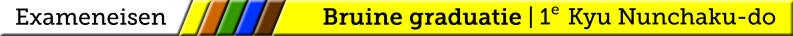 Examen eisen voor de Bruine band 1e Kyu