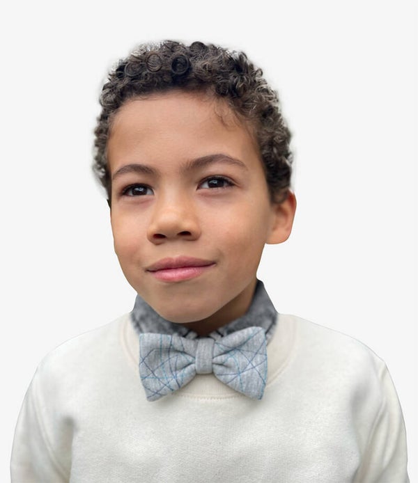 Boetie met zigzagstiksel- vlinderstrik voor kinderen: Kies je kleur