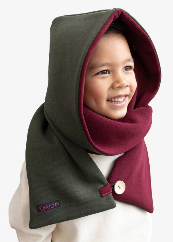 Capusjaal- sjaal met capuchon omkeerbaar voor kids 4-6 jaar: Kies je kleuren