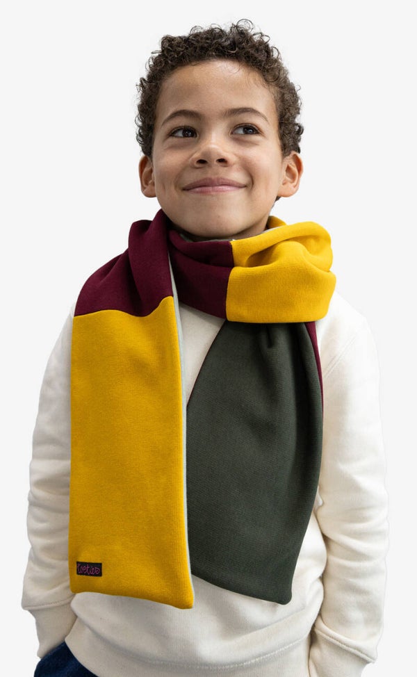 Vlakdoek - lange sjaal met kleurvlakken voor kids 5-10 jaar: Kies je kleuren