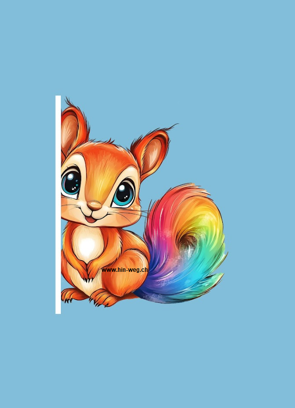 10024 Eichhörnchen blau EINZELPANEL XL