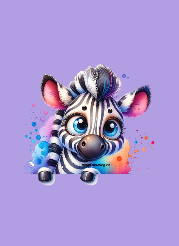 10049 Zebra Violett EINZELPANEL XL