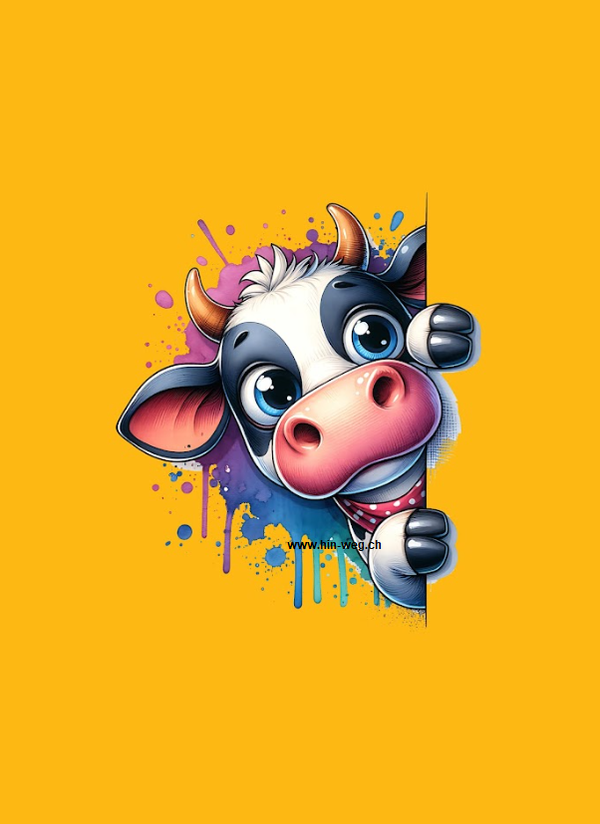 10056 Kuh Gelb EINZELPANEL XL